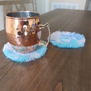 Boho Fringe Coasters (4) - Whirlpool Tie-Dye